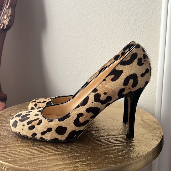 Kate Spade New York real fur cheetah/leopard print pump heels, size 7 womens - Picture 2 of 10